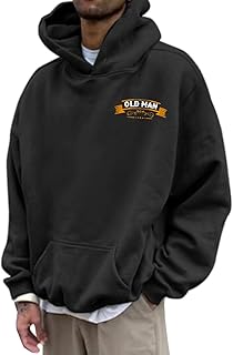 Duohropke Sweat Jacket Men's Unisex Pullover with Hood Casual Sweatshirt Long Sleeve Hoodies Goth Harajuku Oversized Jacket Hoodie Warm Jumper with Hood and Pocket Sports Hoodie