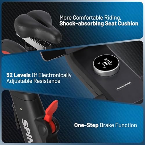 Image of 30 LBS Magnetic Indoor Cycling Bike,Stationary Bikes with 9-Level Handlebar Adjustment and 14-Level Seat Height,LCD Monitor for Home Cardio,Home Workouts and Gym