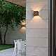 Klighten 2PCS Wandleuchte mit Austauschbarer G9 LED Lampe Warmweiß 3000K, Aluminium LED Wandlampe Innen/Aussen Einstellbar Abstrahlwinkel aussenbeleuchtung für Wohnzimmer Garten, Bronze