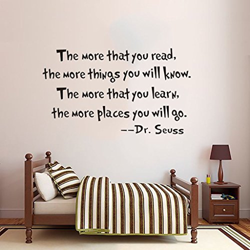 Vinilo decorativo con frase para pared de dormitorio miniatura 2