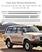 6 Pack Weatherstrip Window Moulding Trim Seal Belt Fit for Toyota Land Cruiser FJ80 FZJ80 FJ80G FZJ80G HDJ80 1991-1998 LX450 1996-1998 Replace 7571060021, 7572060021