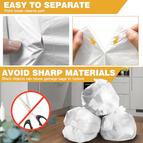 Ginkgo 4 Gallon Small Trash Bags, 100 Count, 4 Colors - Image 4