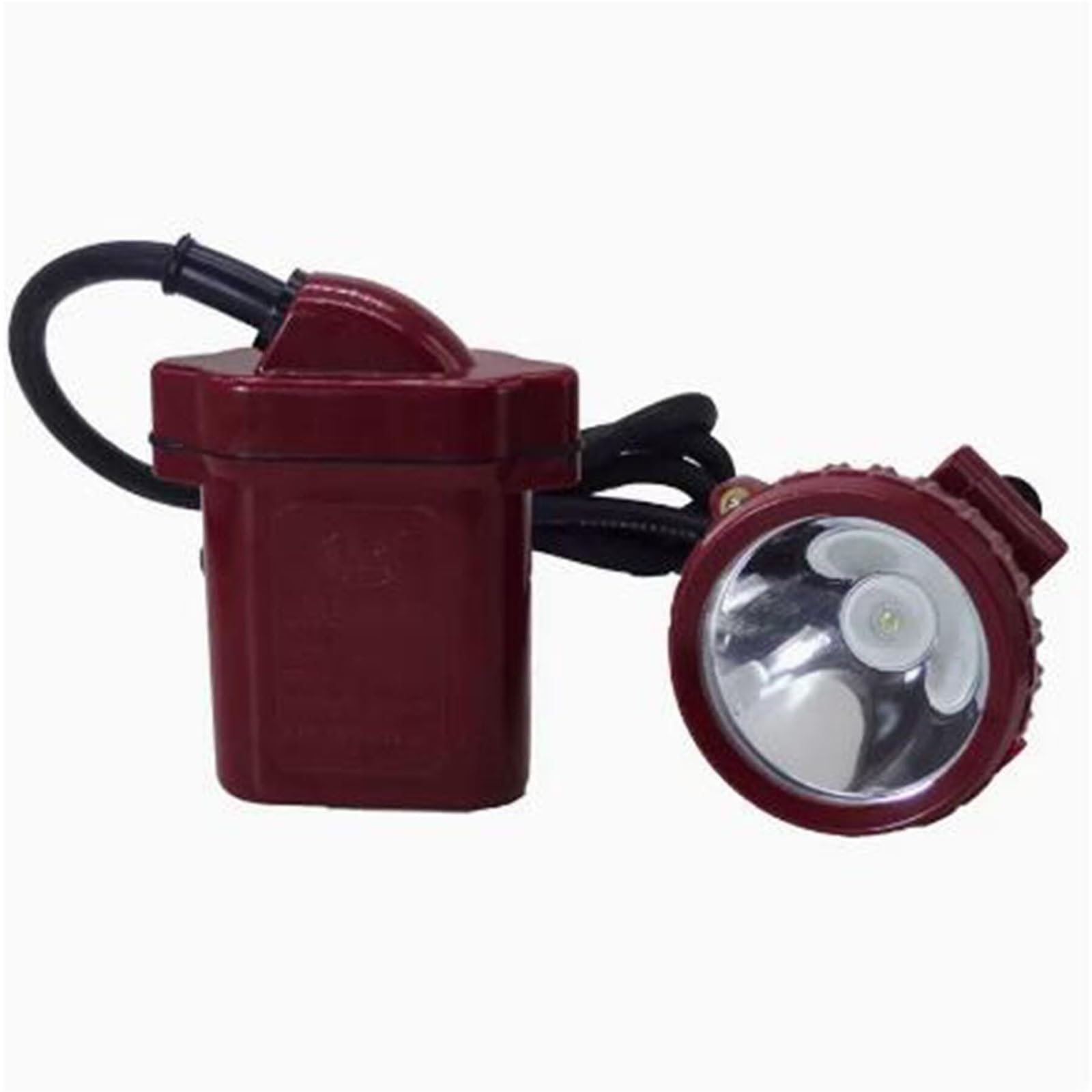 Latarka górnicza LED Superjasna górnicza lampa czołowa LED, akumulatorowa lampa górnicza o dużej jasności, kask ochronny z zasilaczem, wodoodporna lampa górnicza