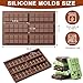 Husfunov Chocolate Bar Mold,Non-Stick Chocolate Molds, 100% Food Grade Silicone Deep Mold for Dubai Pistachio Rod, Candy, Snacks, Knafeh Pistachio Rod and More(10 Snap)