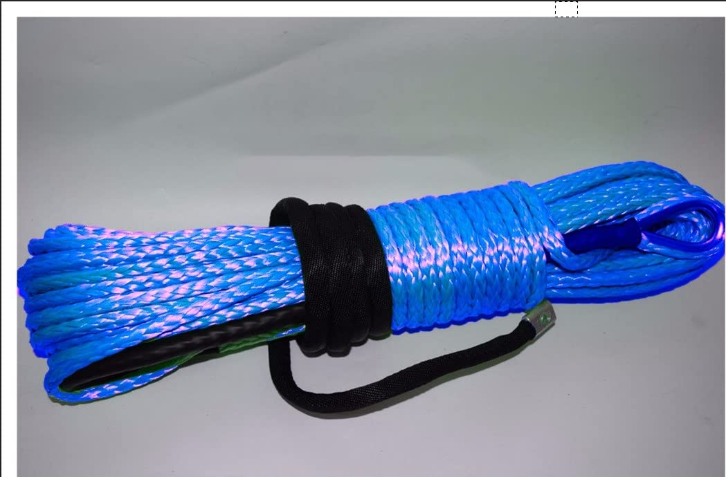 Winch Rope, Green 5/16"*100ft Synthetic Rope,Tow Car,Spectra Winch,Replacement Cable,Off Road