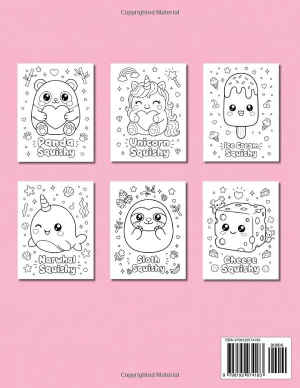 Super Cute Squishy Coloring Book for Kids image 3