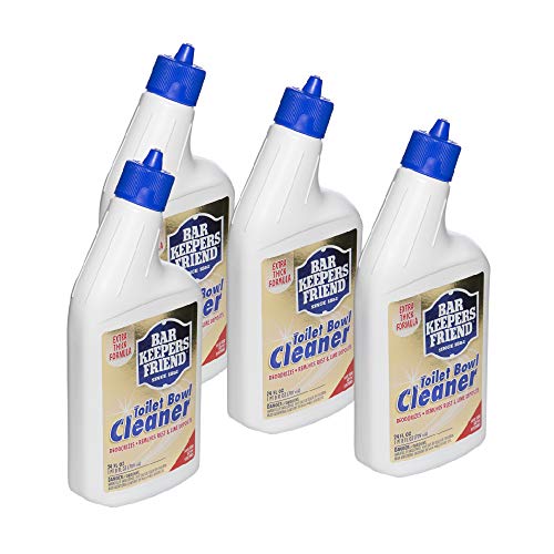 Bar Keepers Friend Toilet Bowl Cleaner - 24 fl oz Each - Extra Thick Formula Cleans and Deodorizes, Removes Rust Stains and Mineral Deposits (4)