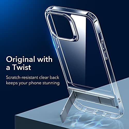 ESR-Metal-Kickstand-Case-Compatible-with-iPhone-13-Pro-Max-Case-Patented-Two-Way-Stand-Reinforced-Drop-Protection-Slim-Case-Flexible-Frame-Hard-Back-Clear ESR Metal Kickstand Case Back Cover Compatible with iPhone 13 Pro Max Cover , Patented Two-Way Stand, Reinforced Drop…