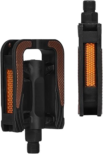 BESPORTBLE 1 par de pedales de bicicleta de montaña antideslizantes, pedales planos MTB pedales de plataforma para bicicleta de montaña de carretera