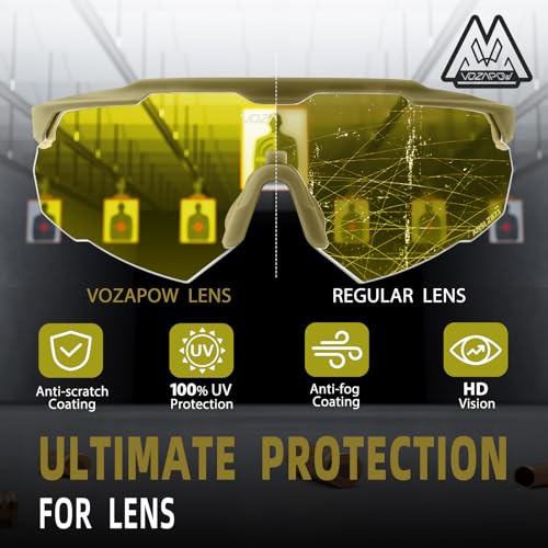 Image of Shooting Glasses Anti Fog with High Definition Lenses, ANSI Z87+ Certified Tactical Safety Glasses for Men Women