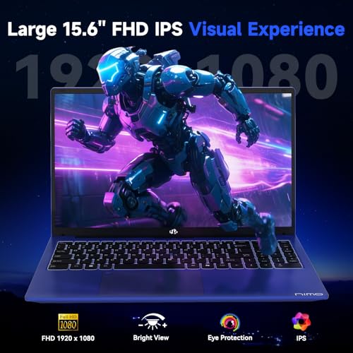Image of NIMO Gaming-Laptop, 15.6 inch Computer with AMD 8 Cores Ryzen 7 7735HS (Beat i7-12650H, Up to 4.75GHz), 16GB DDR5 1TB SSD Business Laptop with Radeon 680M Graphics, 100W Type-C, Light & Portable