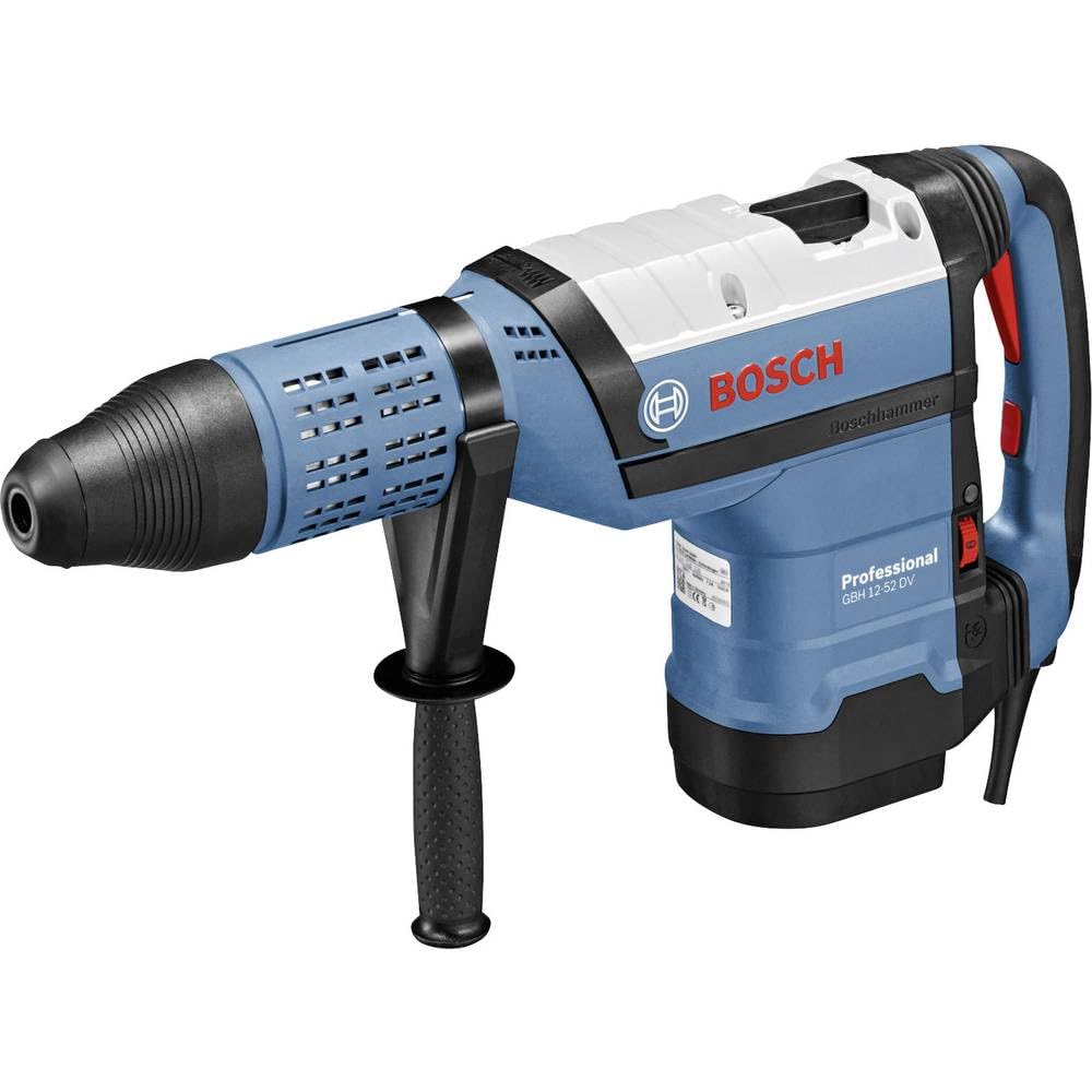 Bosch Professional 0611266000 Martello perforatore GBH 12-52 DV System, incl. Impugnatura Supplementare, Tubetto di Grasso, Panno, 1700 watts