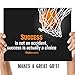 Stephen Curry Wall Art – “Success Is A Choice” Motivational Quote Poster – 10x8 Basketball Decor for Gym, Locker Room, Boys Bedroom or Office – Inspirational Gift for Teens & Athletes.UNFRAMED