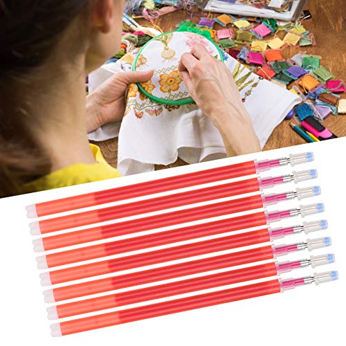 100pcs 100PCs Heat Erasable Pens Refill Fabric Marking Pens Refill Fabric Marker Pen Set for Fabric Quilting Sewing Dressmaking(red) - Image 2