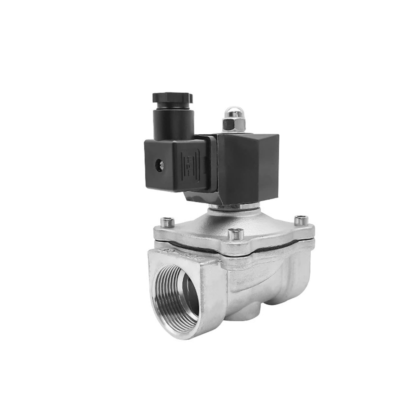 VSPPJYFG 1-1/4" Stainless Steel Waterproof Solenoid Valve Normally Closed 220V 12V 24V 110V Solenoid Valve R-Sealed(NPT-230VAC-NBR-SEAL)
