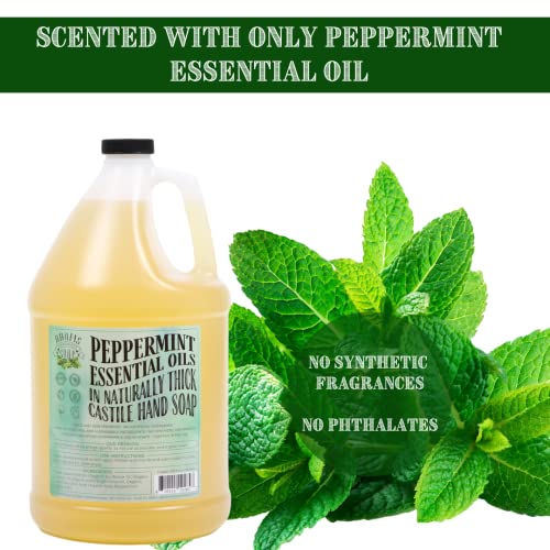 Adams Handmade Soap Thick Castile Liquid Hand Soap 1 Gallon Refill - Peppermint #TOP3