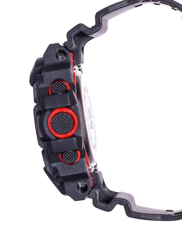 Image of SELLORIA Silicone Digital Watch Shockproof Multi-Functional Automatic Black Color Strap Waterproof Digital Sports Watch for Men Pack of 1, Water Resistance