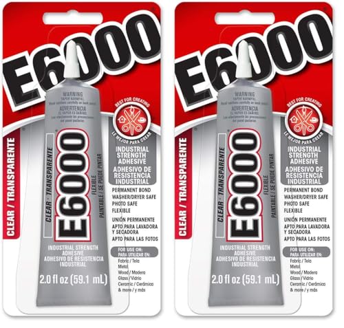 Image of E-6000 Adhesive Metal, Glass, Fiberglass Masonry and Concrete Clear Carded 2 Oz (Pack of 2)