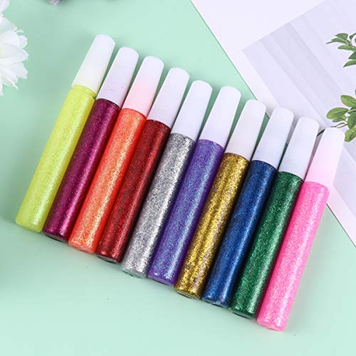 Exceart 5 conjuntos de 50 canetas marcadoras de gel, canetas com glitter, ótimas para cartões de pre