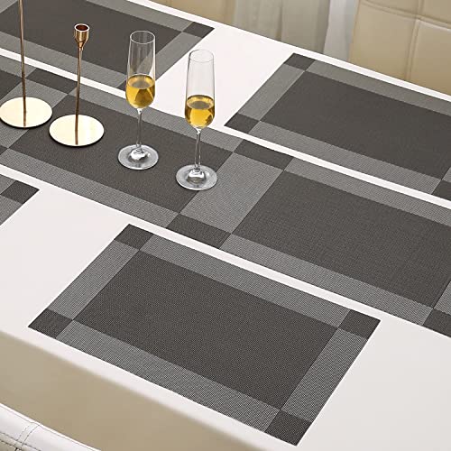 Image of HOKIPO Dining Table Placemats 4 Pieces with Runner (AR4230)