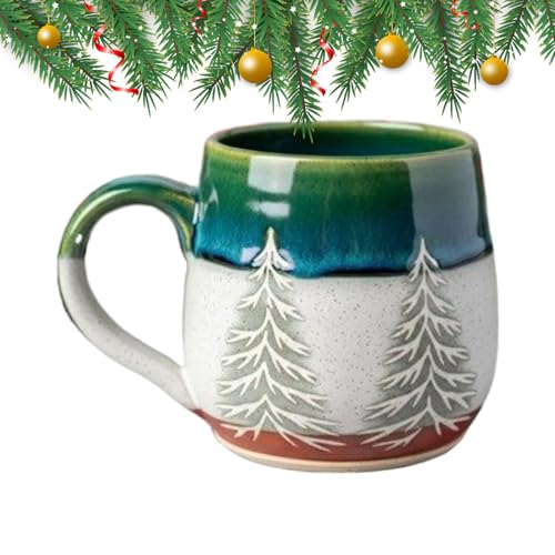Tazas de Navidad tazas de café de resina de vacaciones vasos para té con leche y cacao 8