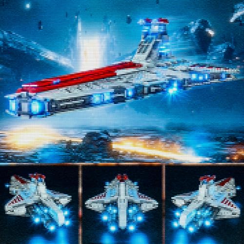 YEABRICKS LED Light for Lego-75367 Star Wars Venator-Class Republic Attack Cruiser Building Blocks Model (Lego Set NOT Included) - Image 3
