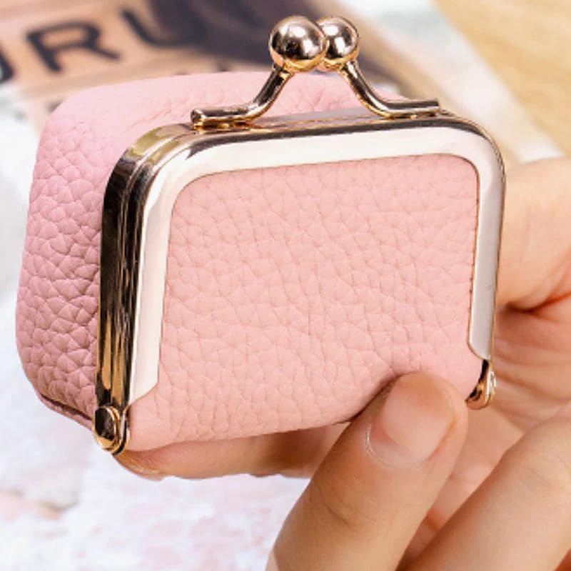 Mini Portagioie Da Viaggio In Pelle PU – Organizer Con Divisori, Chiusura Cerniera, Arancione, 10x10x5 Cm