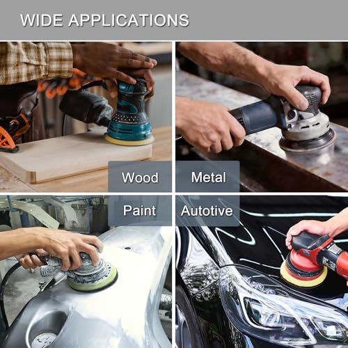Image of 6 Inch 50 Pcs Wet Dry Sanding Discs Hook and Loop, 7000 Grit Sandpaper Automotive Wood Metal Polishing & Sanding, Silicon Carbide Sand Paper for Random Orbital Sander (Grit 7000)