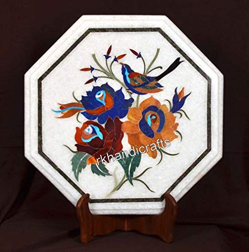 15 x 15 Inches Marble Sofa Side Table Top Inlay Coffee Table Perfect H 15 x 15 Inches Marble Sofa Side Table Top Inlay Coffee Table Perfect H