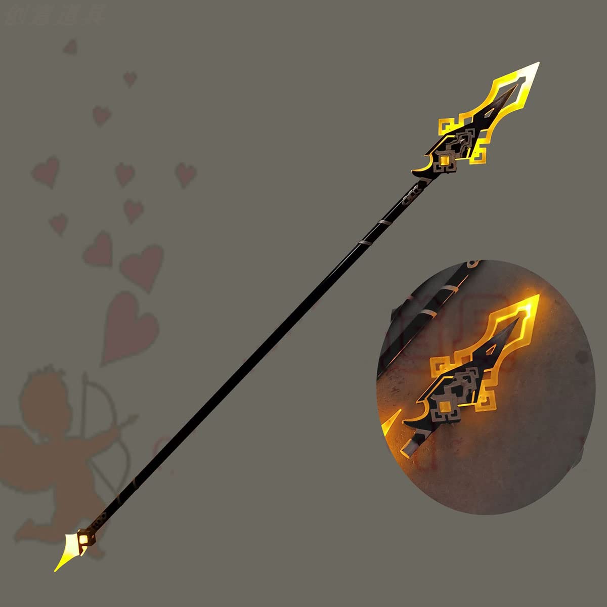 Amazon.co.jp: 原神 コスプレ道具 発光 鍾離 しょう Genshin impact 破  