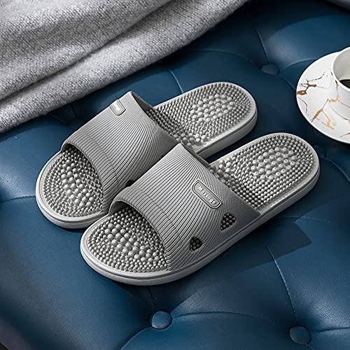 Reflexology Slippers Foot Massager for Plantar Fasciitis Acupressure Acupuncture Slippers Arthritis Pain Relief for feet Man Women Stress Relief Gifts (Grey, UK Men 6-6.5) - Image 6