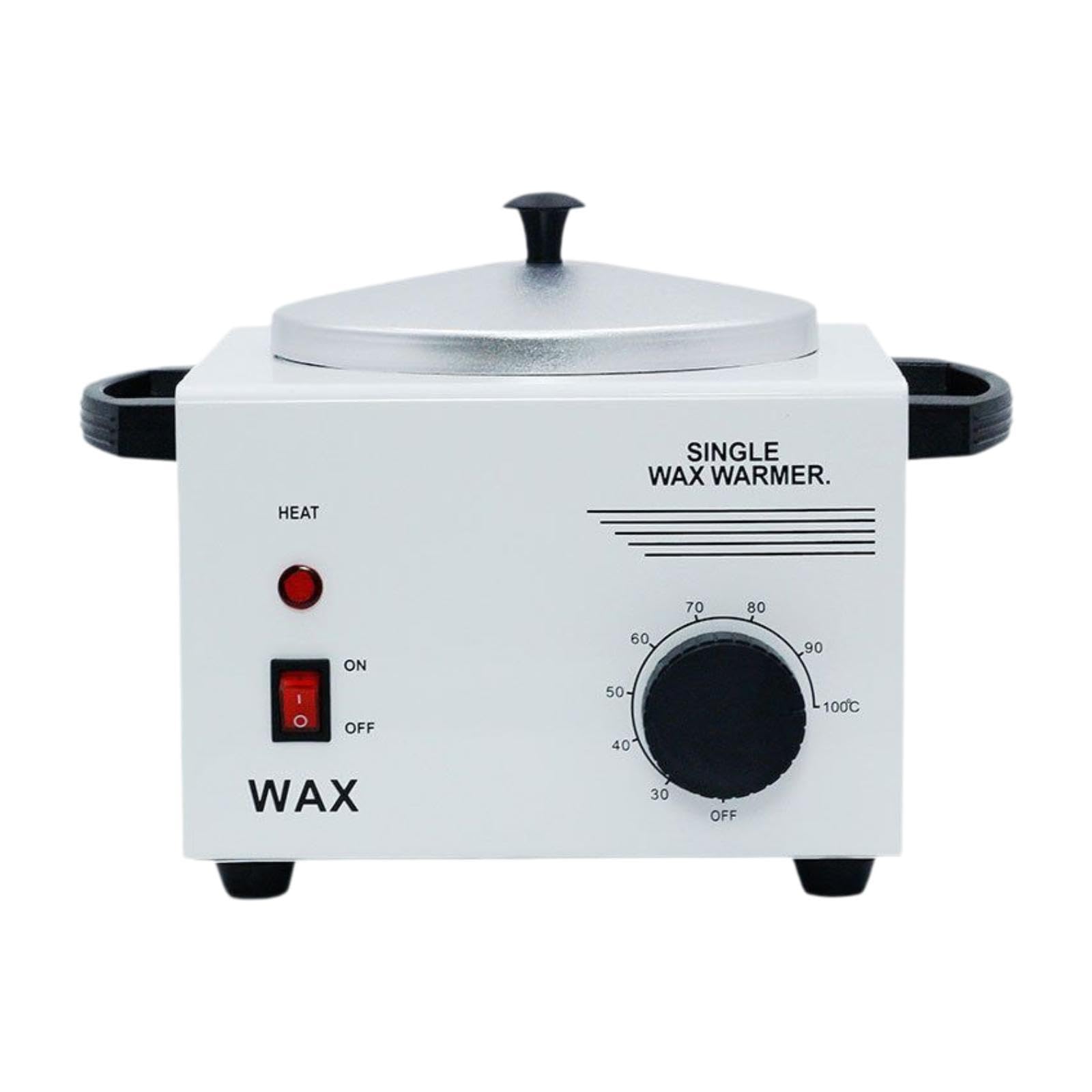 B Baosity Profesional Máquina Calentadora de Cera Eléctrica Calentador de Cera Depilatoria con Olla de Aluminio Y Tapa Apta para Salón de Belleza Spa