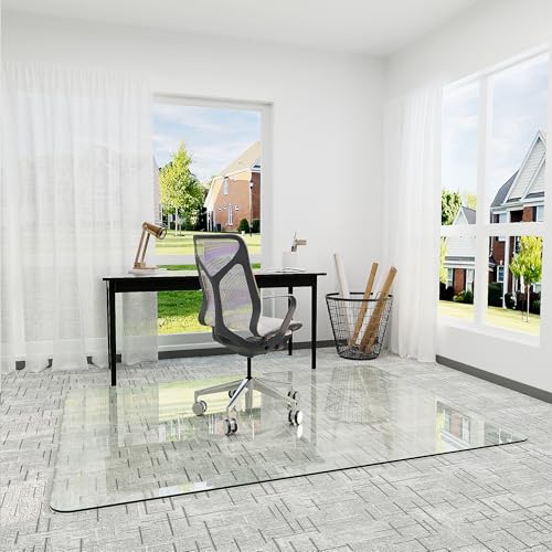 Furnbar 45' x 60' Office Chair Mat for Carpet, Tempered...