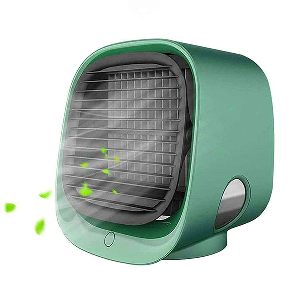 GHHVFEC Air Cooler Evaporative Portable Air Cooler, Mini Air Conditioner Cooler and Humidifier, Small Evaporative Cooler Purifier, 3 Fan Speed, Personal Mobile Air Cooling Fan for Home
