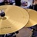 Seteol 18 inch Low Volume Cymbal Golden Mute Cymbal Crash Cymbal Drum Quite Alloy Cymbal for Kids Adult Practice Traditional Finish Brass for Drum Hardware Cymbal Pack (18