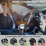 2-in-1 Car Phone Holder Mount with Adjustable Base,360° Adjustable Car Phone Mount, Cup Holder Phone Mount Fits Upto 4.1” Cups and All Smartphones, Universal Sturdy Cup Holder Expander