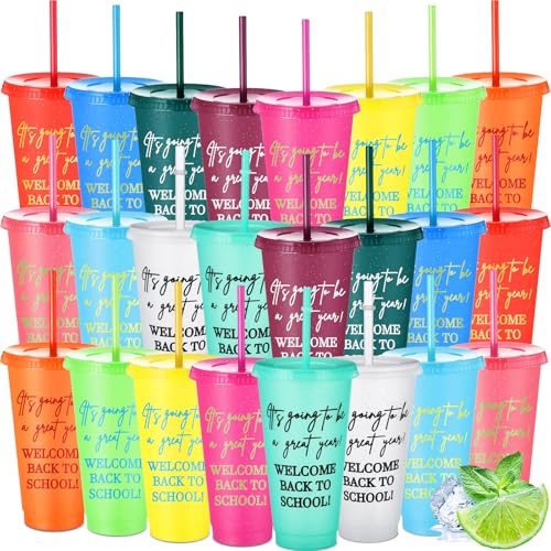 Qinyoung 24 Pcs Back to School Cup Gifts 24 oz...