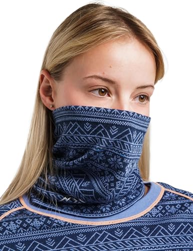 Image of Merino Wool Sun & Wind-proof Neck Gaiter 17.5um - Breathable Multi-Use Face Covering - Neck Warmer & Ski Mask for Women, Men