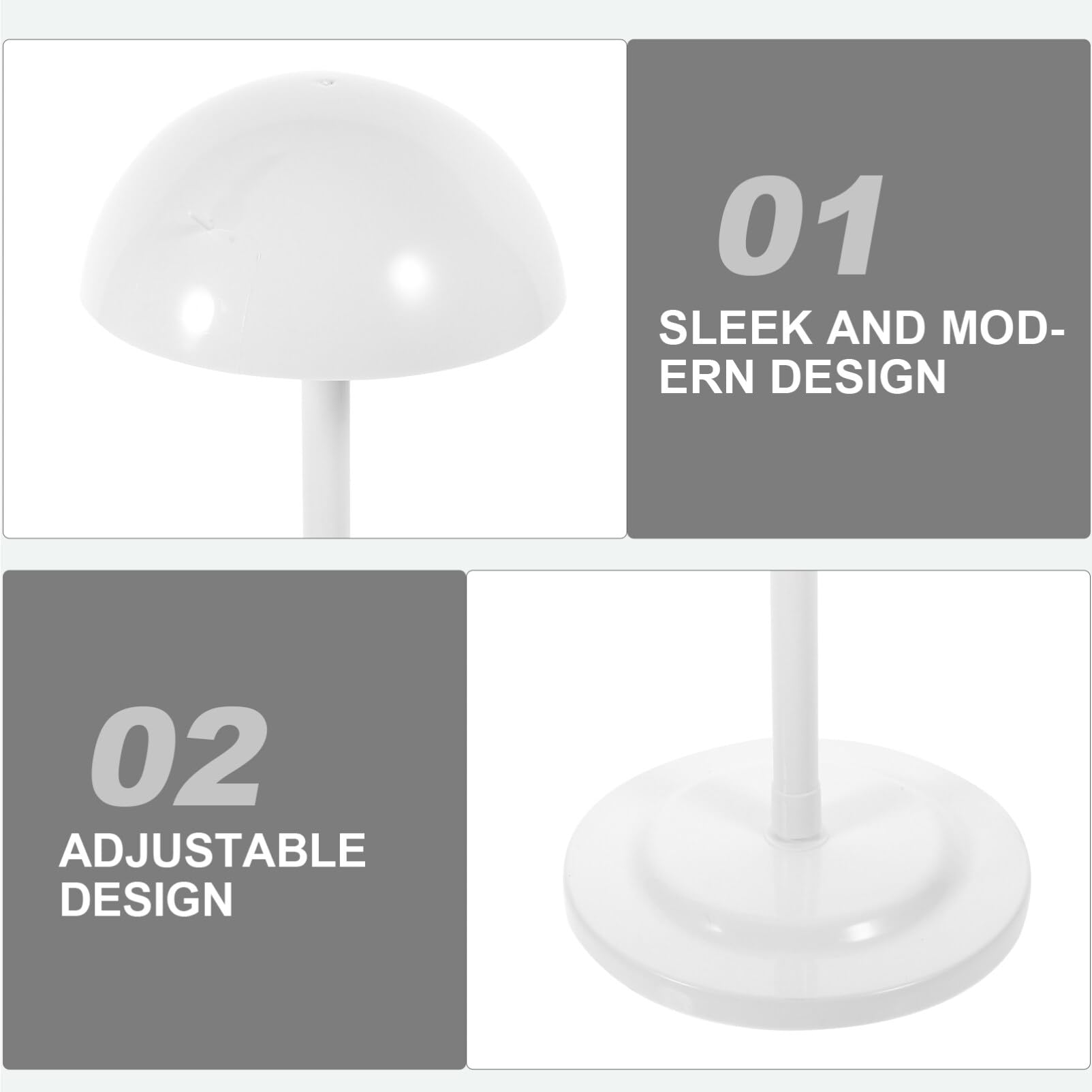 Beaupretty Adjustable Height Wig Stand Portable Wig Display Holder Hat Stand Dome Shape for Retail Store Travel Hair Display - Image 4