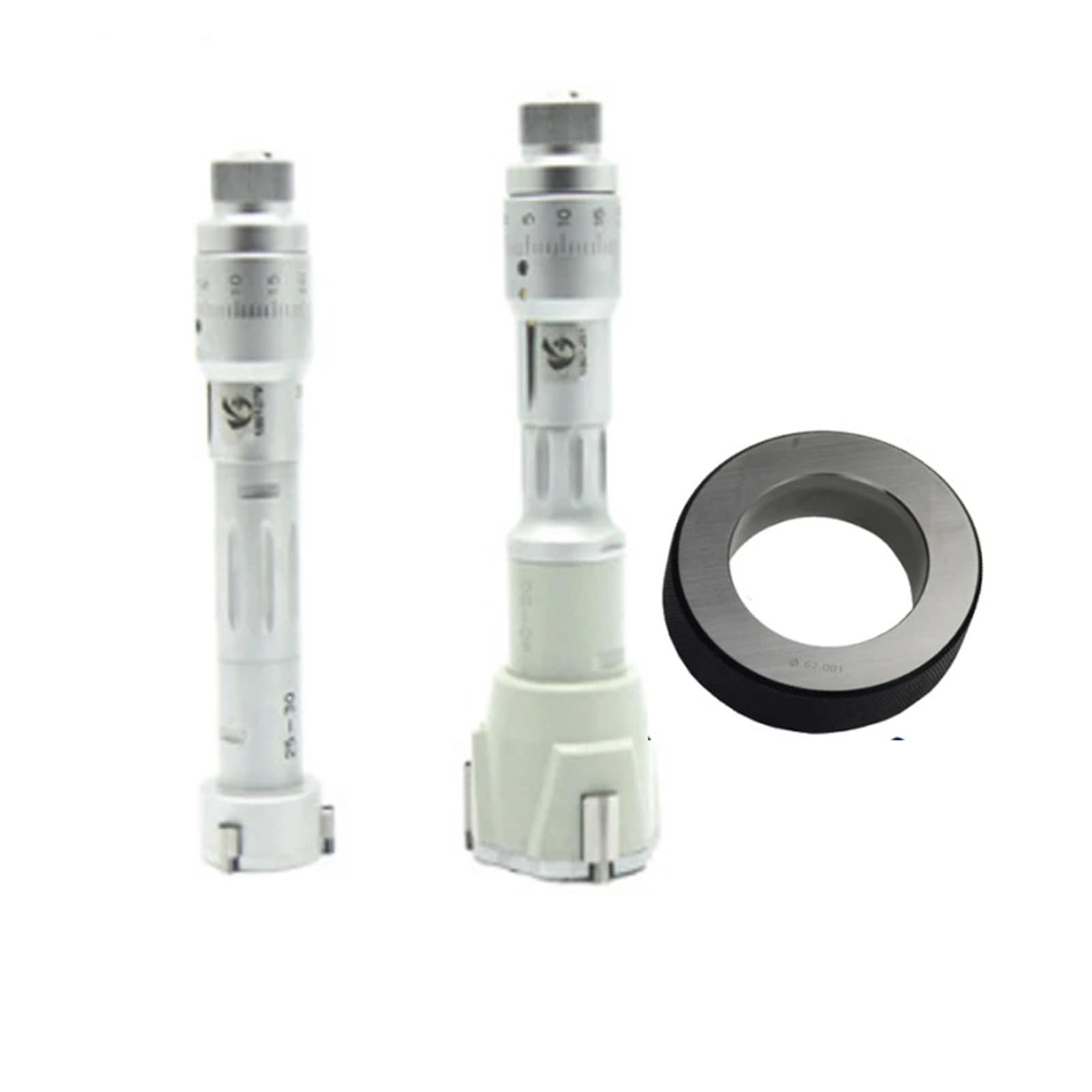 Micromètre d'intérieur à trois points, 6-100 mm, précision 0,001 mm ; outil de mesure du diamètre intérieur Erreur faible(11-14mm)