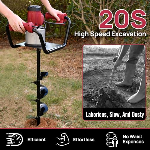 DC House 1500W Electric Post Hole Digger