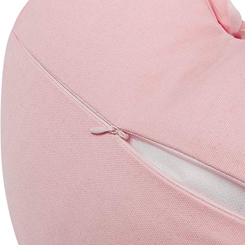 Jwh 3D Flower Throw Pillow Cover Aesthetic Decorative Heart Accent Pillow Case Valentines Day Cushion Stereo Pillowcase For Girls Couch Chair Bed Bedroom 14X16 Inch Pink #TOP3