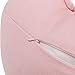 JWH 3D Flower Throw Pillow Covers Decorative Aesthetic Floral Accent Pillow Cases Heart Shaped Cushion Love Decor for Couch Living Room Bed Chair 14 x 16 Inches Pink
