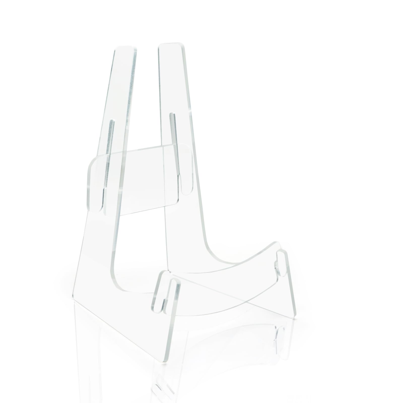 VLKAVIVA Transparent Ukulele Stand - Acrylic L-Frame Stand for Ukulele, Small Violin, Small Guitar, Practical Floor Display Bracket, Storage, 9.8" x