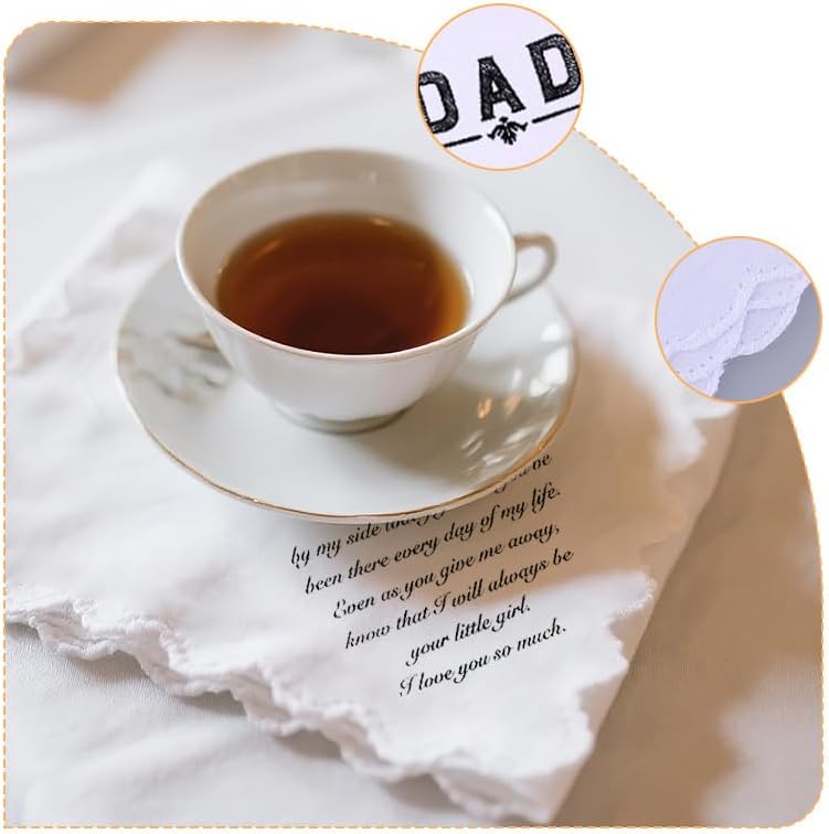 Wedding Handkerchief for Mom Mother in Law Dad Father in Law - Image 3
