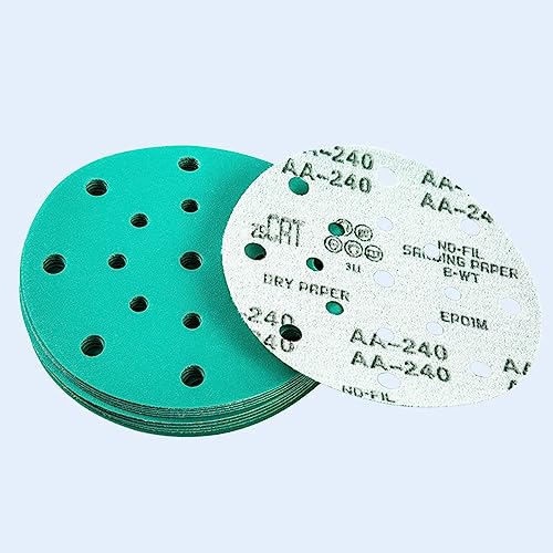Disques abrasifs 150mm grain 220 pour ponceuse orbitale - 2
