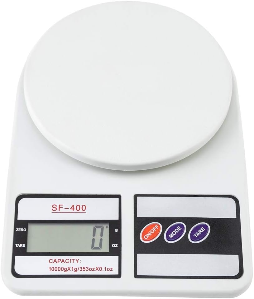 High-Precision Digital Kitchen Scale 10kg Electronic Weight White Portable with LCD Display Home and Kitchen High-Precision Digital Kitchen Scale 10kg Electronic Weight White Portable with LCD Display Home and Kitchen | RoxyStore