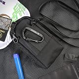 FIREDOG Torba odporna na zapachy, odporna na zapachy, przetestowana przez psa, mini torby crossbody do przechowywania w podróży (czarna)