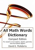 All Math Words Dictionary: Compact Edition (Math Books for Children)