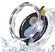 DEALELE [2-PACK Uhrengehäuse Kompatibel mit Samsung Galaxy Watch 7 40mm, Bling Einzelne-Reihe Diamant PC Schutzhülle Ersatz Uhrenbezug Stoßstange (40mm, Regenbogen + Transparent)